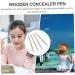 LALAFINA Concealer Pen Makeup Concealer 4pcs Highlighter Stick Spot Scar Concealer Pen Wonder Stick Concealer Pens for Eye Circle Cosmetic Spot Concealer Pen Wooden Concealer Pencils Eraser - Buy Online on GoSupps.com
