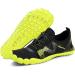 Men's Water Shoes - Quick-Dry Aqua Socks for Kayaking, Hiking, Surfing - Size 10 Women/9 Men - Black/Green - Buy Online on GoSupps.com