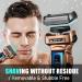 3-in-1 Electric Razor for Men with Beard and Nose Trimmer - Rechargeable Wet/Dry Shaver - Blue - Buy Online on GoSupps.com