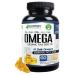 Omega 3-6-9 Blend with DPA EPA DHA ALA and GLA and Organic Flax Seed Oil Over 2 800 Milligram Strength - Gluten Free - Easy to Swallow - 60 SoftGels 60 Count (Pack of 1)