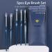 Sapphire Blue Eye Shadow Brush Set - ENZO KEN Diamond Makeup Brushes for Eyes | Professional Eyeshadow Blending & Contouring Tools - Buy Online on GoSupps.com