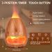 Glovios 200ml Aroma Diffuser - Flame Humidifier with Timing Function | Essential Oil Fragrance Lamp for Home Office & Yoga | Waterless Auto Shutdown & Low-Noise Design - Buy Online on GoSupps.com