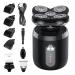 Electric Shavers for Men Head Shavers for Bald Men Wet and Dry Shaving Waterproof Rotary Shaver Mens Grooming Kit USB Rechargeable Clippers Nose Trimmer Massager Led Display