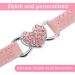 Molain Heart Bling Cat Collar Adjustable Collar with Safety Belt and Bell Rhinestone Collar for Kitten Small Dog Cat (pink) - Buy Online on GoSupps.com
