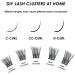 Lanciley Individual Lashes 72 Clusters DIY Eyelash Extension Kit | C CC D Curl | Reusable & Easy to Use | 10/12/14/15/16mm | False Eyelashes for Makeup Beginners | Soft & Fluffy - L01 - Buy Online on GoSupps.com