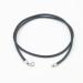 Glory Qin Black Silk Braided Rope Chain 925 Silver Plated Clasp Necklace - 1.0mm x 20 Inches - Buy Online on GoSupps.com