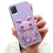 Tivenfezk Nadoli for Oppo Realme 8 Pro 4G Hase Hidden Stand Shell caricature glitter rabbits stand Soft silicone bling cell phone shell.