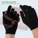 Lurrose 12 Pairs Eczema Gloves - Black Cotton Moisturizing Gloves for Dry Skin & Jewelry Inspection (Size L) | International Shipping Available - Buy Online on GoSupps.com
