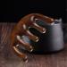 Natural Wooden Massage Roller with Handle - Curved Back Massager for Neck Legs & Body | International Shipping - Buy Online on GoSupps.com