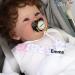 Personalized Pacifier Clips for Girls - Panny & Mody 4-Piece Name Chain Set in Pink & Rose - Buy Online on GoSupps.com