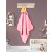 Laynenburg Premium Hooded Baby Towel - 100% Cotton Oeko-Tex 80x80cm Pink Giraffe - Ideal Bath Towel for Newborns & Kids - Buy Online on GoSupps.com