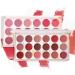 Senermter Matte red lipstick makeup lip gloss palette | Water and sweat resistant lip palette | Moisturizing lip cream palette lip gloss for
