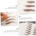 OHPHCALL 12 Sheets Brow Stickers False Eyebrows Cosmetics Temporary Eyebrows Makeup Stickers 21x14.8cmx3pcs Brownx3pcs - Buy Online on GoSupps.com