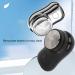 Mini Beard Trimmer - Stainless Steel Blades Long Battery Life Travel-Friendly | Electroplated Black - Buy Online on GoSupps.com