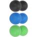 Verdant Touch Fitness Fascia Ball Set - Portable TPR Yoga Massage Balls for Muscle Relaxation | Black Green Blue - Buy Online on GoSupps.com