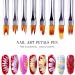 24-Piece Colour Paint Pen Set Pink Petal Pen Nail Brush Short Nail Brush - Buy Online on GoSupps.com