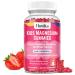 Magnesium Gummies for Kids - Magnesium Citrate + Vitamin B6 & D3 - Great Tasting Kids Magnesium Calm Gummies for Nerve Bone and Muscle Health for Kids Wellness, Vegan Strawberry Flavor 60 Count Strawberry 60 Count (Pack of 1)