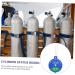 PartyKindom 3pcs Signage Oxygen Cylinder Status Tag Hospital Cylinder Status Card Cable Rods Acrylic Oxygen Tank - Buy Online on GoSupps.com