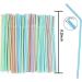 100Pcs Colorful Disposable Plastic Curved Drinking Straws Wedding Party Bar Drink Accessories Birthday Reusable Straw - Buy Online on GoSupps.com