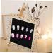 Beavorty 1Pc nail display board nail art showing detachable finger nail tips holders manicure showing rack practice manicure holder nail color display board mini wooden Work 26x18.1cm Assorted Color - Buy Online on GoSupps.com