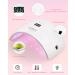 Buy SUNUV LED UV Nail Dryer Lamp - 30/60s Timer Infrared Sensor LCD Display | Perfect for Gel Nails at Home & Salon - White - Buy Online on GoSupps.com
