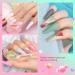 MEFA Gel Nail Polish Set Spring Summer, Pastel Hot Pink Sage Green Blue Cotton Candy Colors Easter Nail Gel Kit with No Wipe Mirror & Matte Top and Base Coat for Starter Soak Off Nail Art Salon Design Manicure 23 Pcs 1A-Candy Bling - Buy Online on GoSupps.com