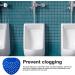 WOBBLO Urinal Deodorant Screen | Air Freshener Natural Urinal Mat Multifunctional Safe for Bathrooms Bathrooms Homes Hotels Blue (10 Pieces) - Buy Online on GoSupps.com