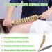 Natural Wood Massage Roller with Handle - 44cm Deep Tissue & Cellulite Relief for Neck Legs Back & Body | 12 Rotatable Design - Buy Online on GoSupps.com