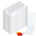 Bexdug wax melting forms |100 pieces of empty candle containers with 5 hollows |Candlon forms for candle production for wicked tartl candles wax melting packaging for melting cod wax