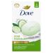 Dove Skin Care Beauty Bar For Softer Skin Cucumber and Green Tea More Moisturizing Than Bar Soap 106 g 6 count cool moisture