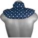Comfortable Neck Pillow with Stand-Up Collar - Stars Blue | Spelt Grain Heat Pad for Neck & Shoulder Relief - Buy Online on GoSupps.com