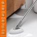 Shower Cleaning Brush with Long Handle 180 Rotatable Tile Tub Shower Scrubber with 5 Replaceable Pads Adjustable Long Handled Scrub Brush for Cleaning Shower Bathroom Cleaner Brush - Buy Online on GoSupps.com