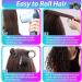 Rollers Hair Curlers 48 Pcs Set with 24Pcs Hair Rollers 4 Sizes (6 Jumbo Rollers/6 Large Rollers/6 Medium Rollers/6 Small Rollers) and 24 Pcs Hair Clips for Long Medium Short Hair (Black) - Buy Online on GoSupps.com