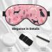 Sleep Mask Eye for Women & Men - Reusable Blackout Covers for Better Sleep Travel Essentials & Gifts - French Bulldog & Flowers Design - Buy Online on GoSupps.com
