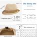 Fancet Packable Straw Fedora Panama Hat for Men and Women - Beige 55-64cm XX-Large - Buy Online on GoSupps.com