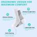 Neuropathy Socks for Women Men, Plantar Fasciitis Compression Ankle Support Brace - 5 Pairs (White S/M) - Buy Online on GoSupps.com
