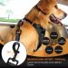 Eyin 3-in-1 Dog Seat Belt | Reflective Elastic Nylon for All Breeds | Universal Fit for Car Seats | Adjustable 90cm (62-90cm) - Black - Buy Online on GoSupps.com