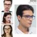 Andwood AR002 Grey Blue Light Blocking Glasses - Large Frame Bluelight Blocker for Men and Women | Anti-Blue Ray Lightweight Computer Filter - Buy Online on GoSupps.com