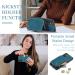 Shop Soonic Protective Leather Cover for Samsung Galaxy A34 5G - Magnetic Wallet with Card Compartment Zipper & Stand | Blue - Buy Online on GoSupps.com