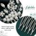 Brinie Bride Silver Crystal Wedding Hair Comb - Bridal Side Comb with Pearls | Flower Girl Hair Accessories - Buy Online on GoSupps.com
