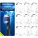YUNCHI Toothbrush Cover 9 Pack - Portable Toothbrush Holder for Travel - Fits Electronic & Manual Toothbrushes - Caps Protector for Kids & Adults - White - Buy Online on GoSupps.com