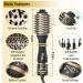 Nicebay Hair Dryer Brush - One Step Blowout Tool for Women | Hot Tools with Display Screen Oval Ceramic Barrel & Negative Ion Technology - Black & Gold - Buy Online on GoSupps.com
