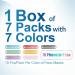 3-Ply Face Mask with Earloop (70 pcs, Multi-Color) - High-Quality Protection - Buy Online on GoSupps.com