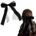 Velvet Hair Bows Clips for Women Black Ribbon Clips for Girls Cute Big Bowknot Hair Clips Barrettes Accessories for Party Birthday Holiday Graduation