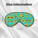 SSIMOO Sunflowers Pattern Print Eye Mask | Ultra-Soft Light-Blocking Sleep Mask for Comfort & Restful Sleep - International Shipping Available - Buy Online on GoSupps.com