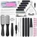 32 in 1 Foot File Pedicure Set Hard Skin Remover for Feet Callus Remover Foot Care Dead Skin Remover Foot Grater Dry Skin Remover Feet File Hard Skin Remover Scrub for Home Pedicure