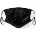 Primicity Face Masks Washable UK with Filters - Reusable/Adjustable/Washable Black masks -Cotton fabric facemasks (5 pack+ 20 filters) - UK Seller Black Masks 5pcs+20F - Buy Online on GoSupps.com