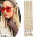 SEGO 3 Pieces 41 Inch Braid Extensions Synthetic Hair Crochet Colors Braiding Hair Extensions Crochet 1 Tones