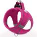 Joyal dog harness Small dogs reflective soft padded dog dishes air-mesh breast dishes for puppies Little dogs S bright pink S-breast: 38-42cm Hot pink