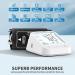 Automatic Upper Arm Blood Pressure Monitor with Backlit Display - 2 * 99 Memory - Home BP Machine with Storage Bag (White) - Buy Online on GoSupps.com